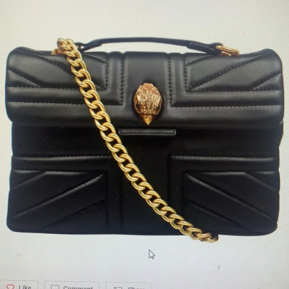 - KURT GEIGER LONDON KENSINGTON LEATHER  SHOULDER BAG